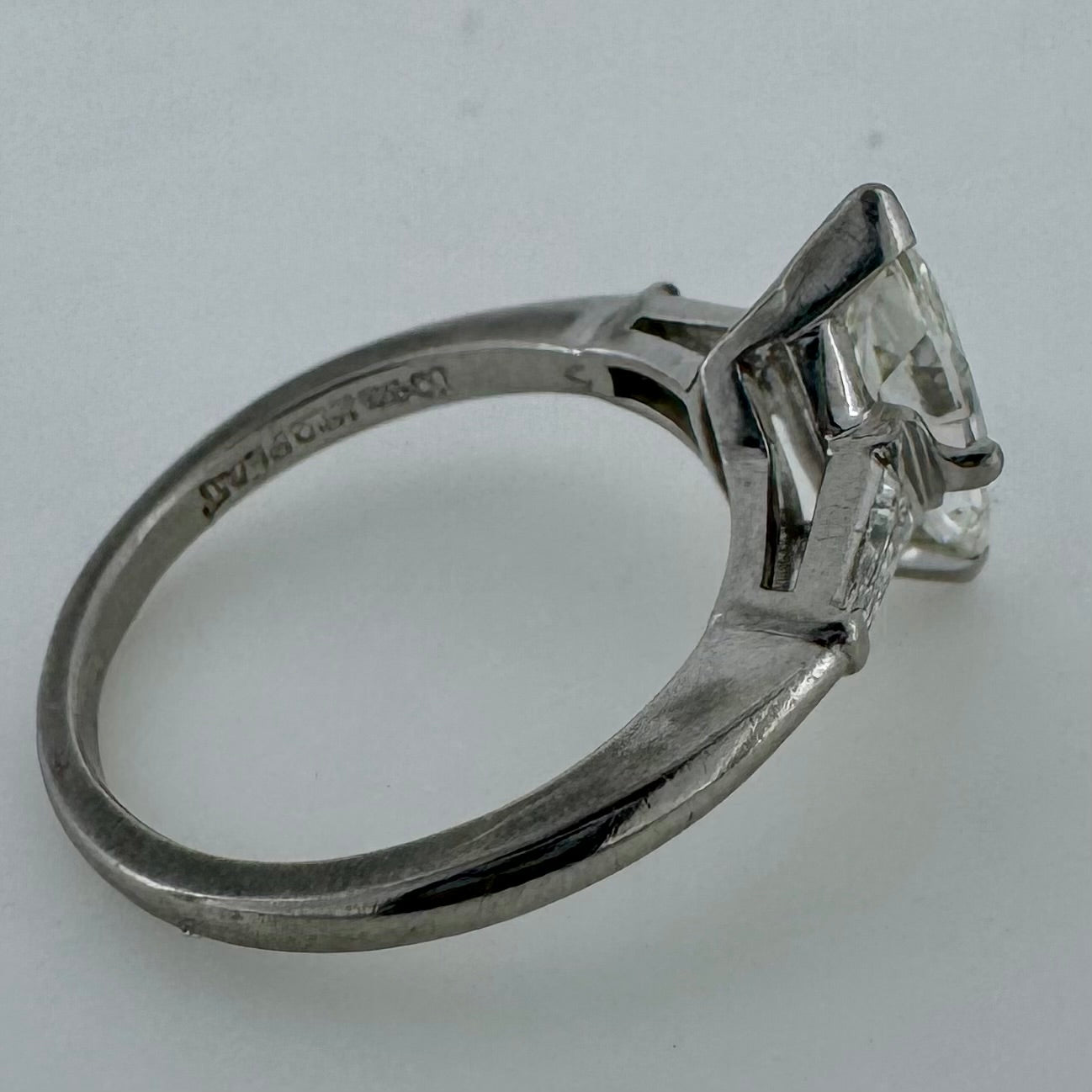 1.08ct Marquis Engagement Ring - Platinum