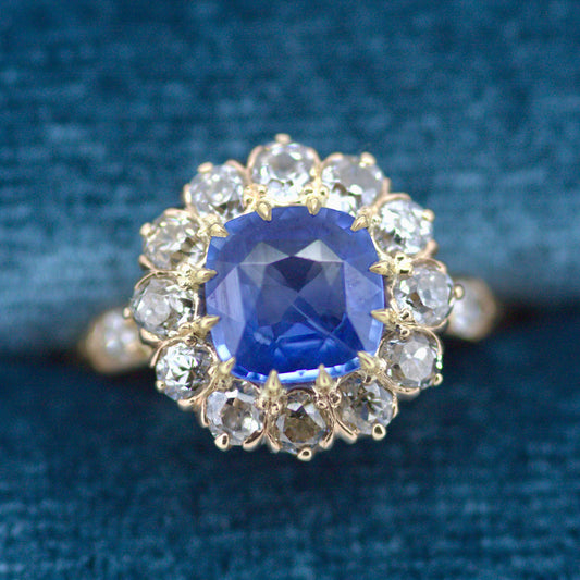 Belle Epoque Style Sapphire Ring - Victorian Period