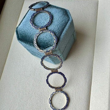 Antique 14K Gold Convertible Ring-to-Bracelet | Hand-Enameled & Engraved