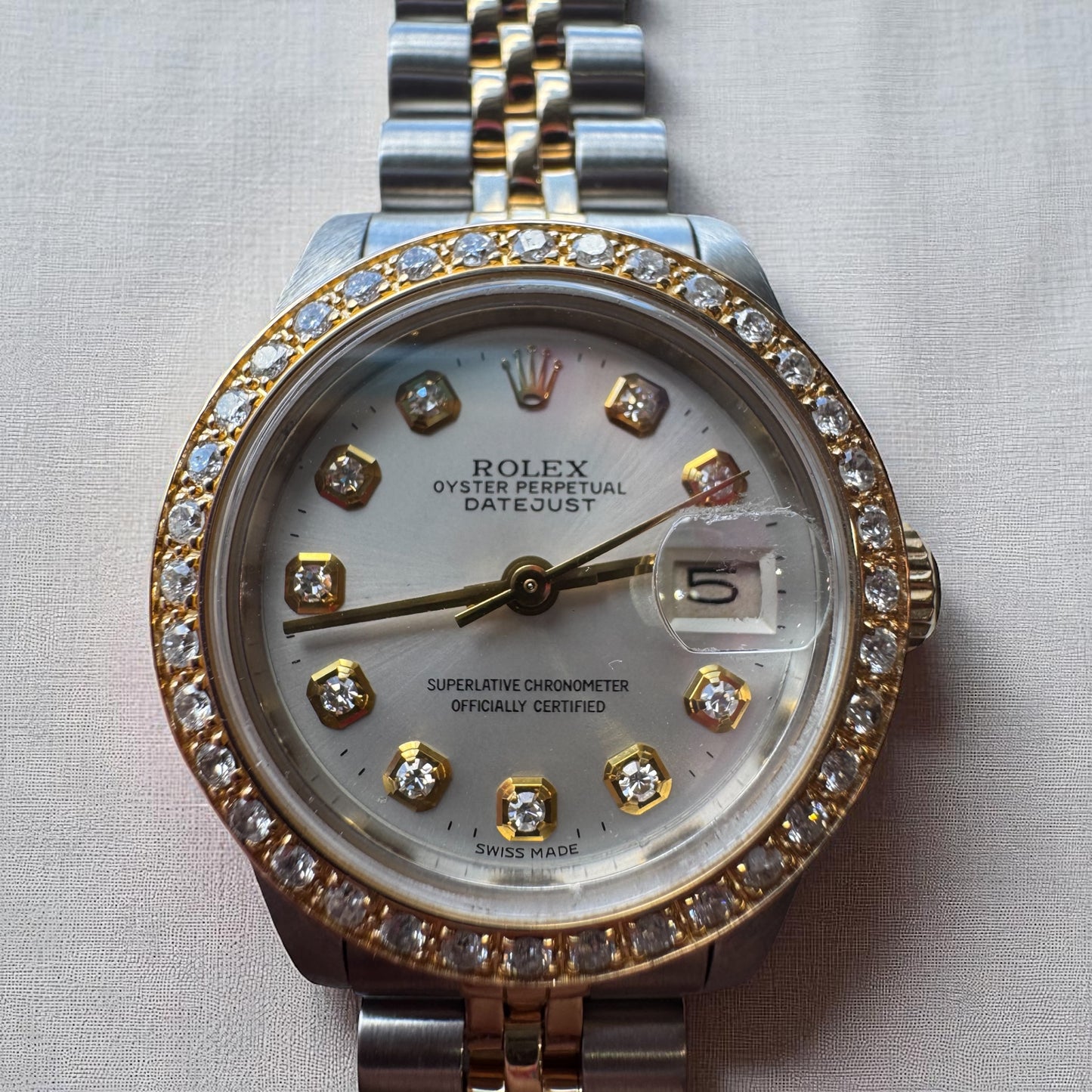 Ladie's Rolex Datejust - 18K and Stainless Steel