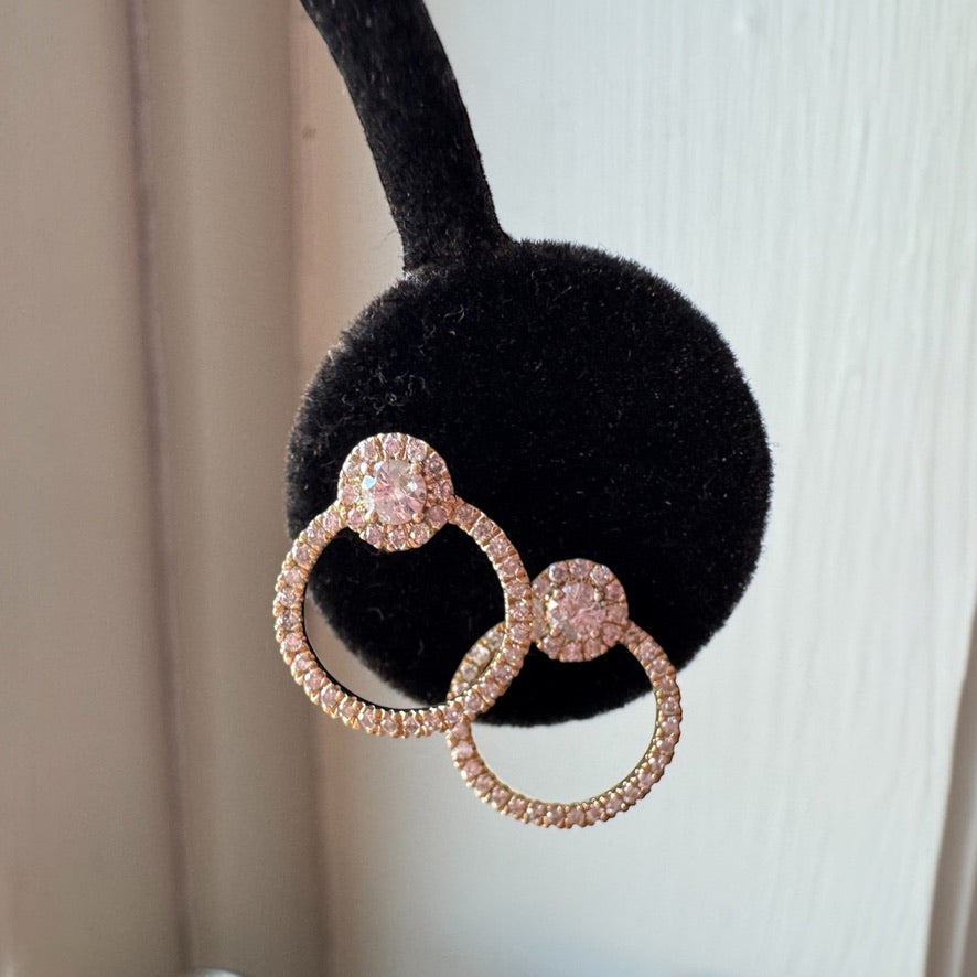 Gold and Diamond Earrings
