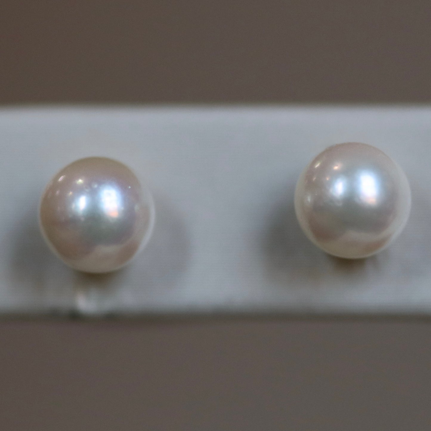 8mm Akoya Pearl Stud Earrings - 14K Yellow Gold