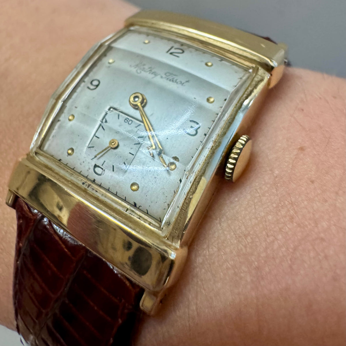 1950 Mathey Tissot Watch - 14K Yellow Gold