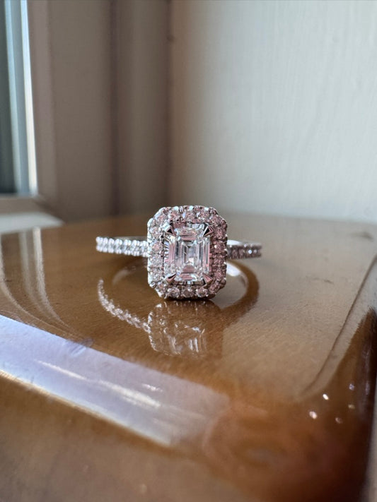 Emerald Cut Diamond Engagement Ring