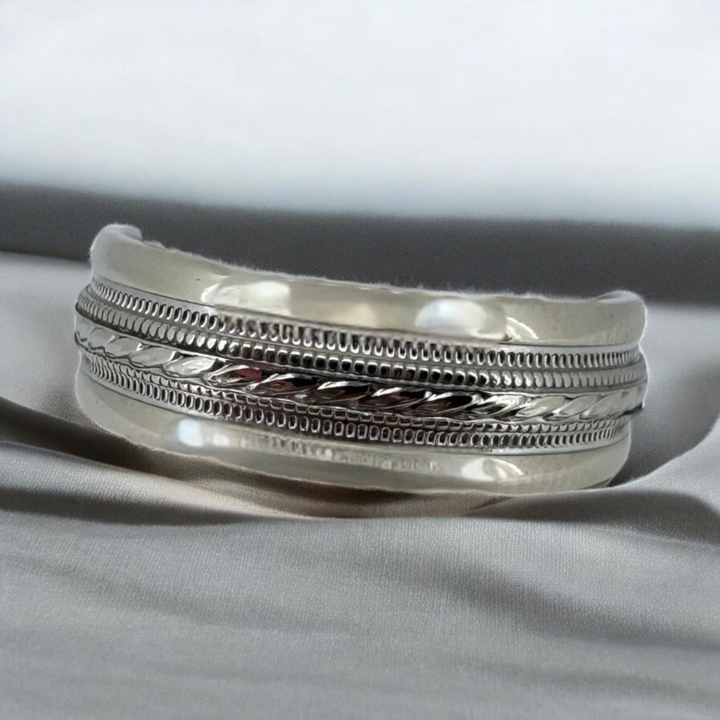 Men's Wedding Band - 14K White Gold