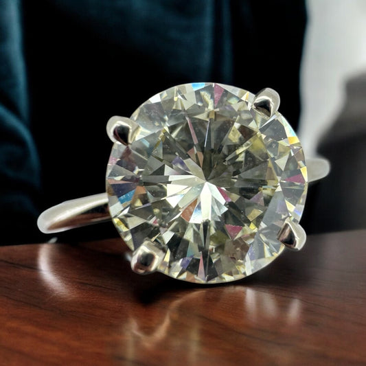 2.32ct Round Diamond Solitaire Ring - 14K White Gold