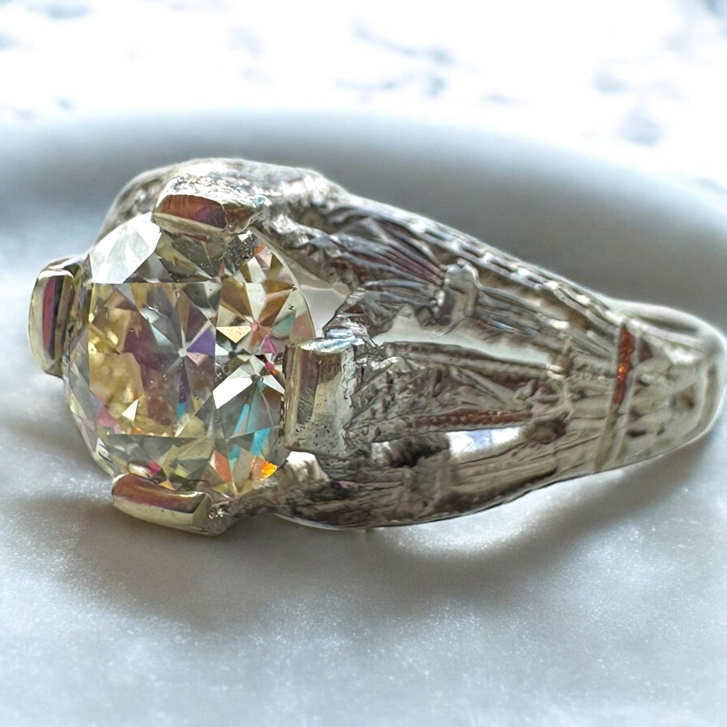 1.07ct European Cut Diamond Ring - Art Deco