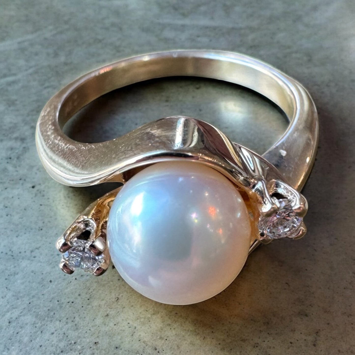 South Sea Pearl Ring - 14K Yellow Gold