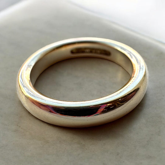 Thick Gold Band - 14K Yellow Gold