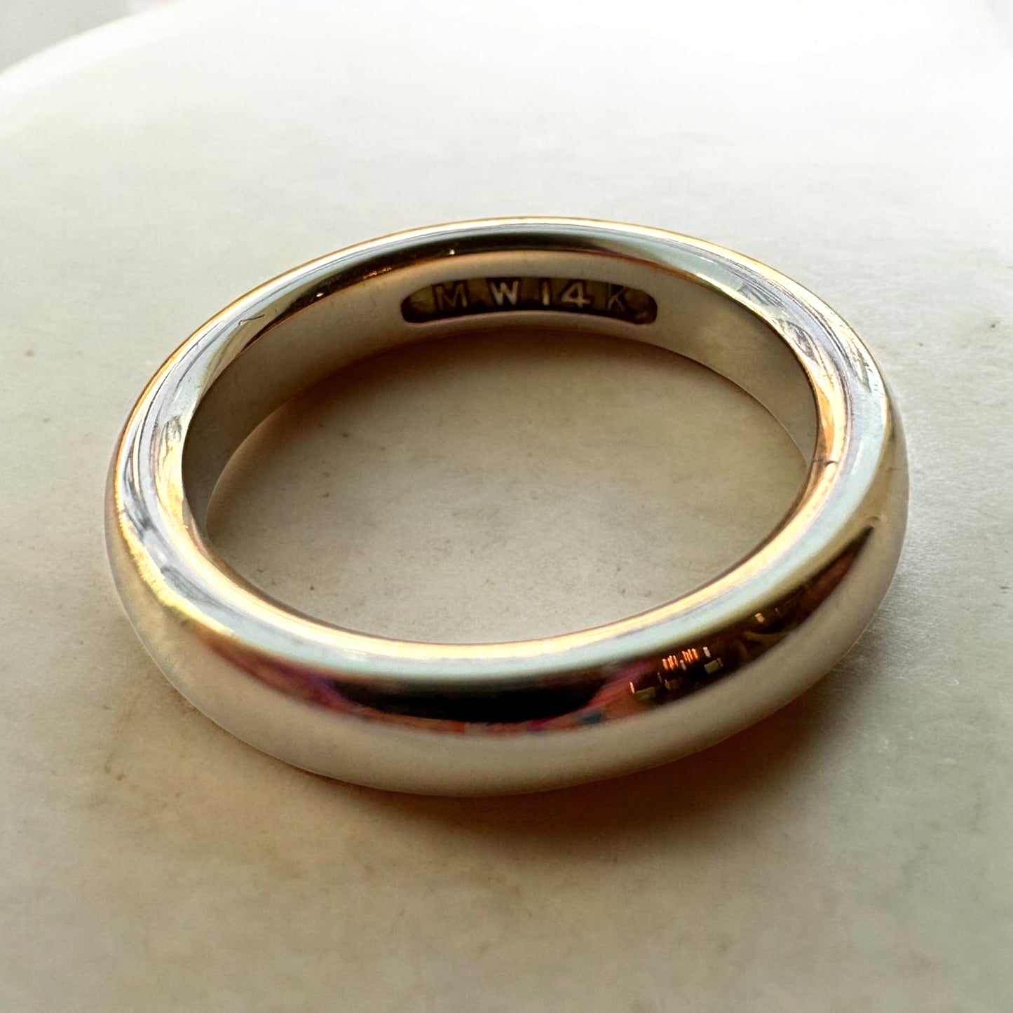 Thick Gold Band - 14K Yellow Gold