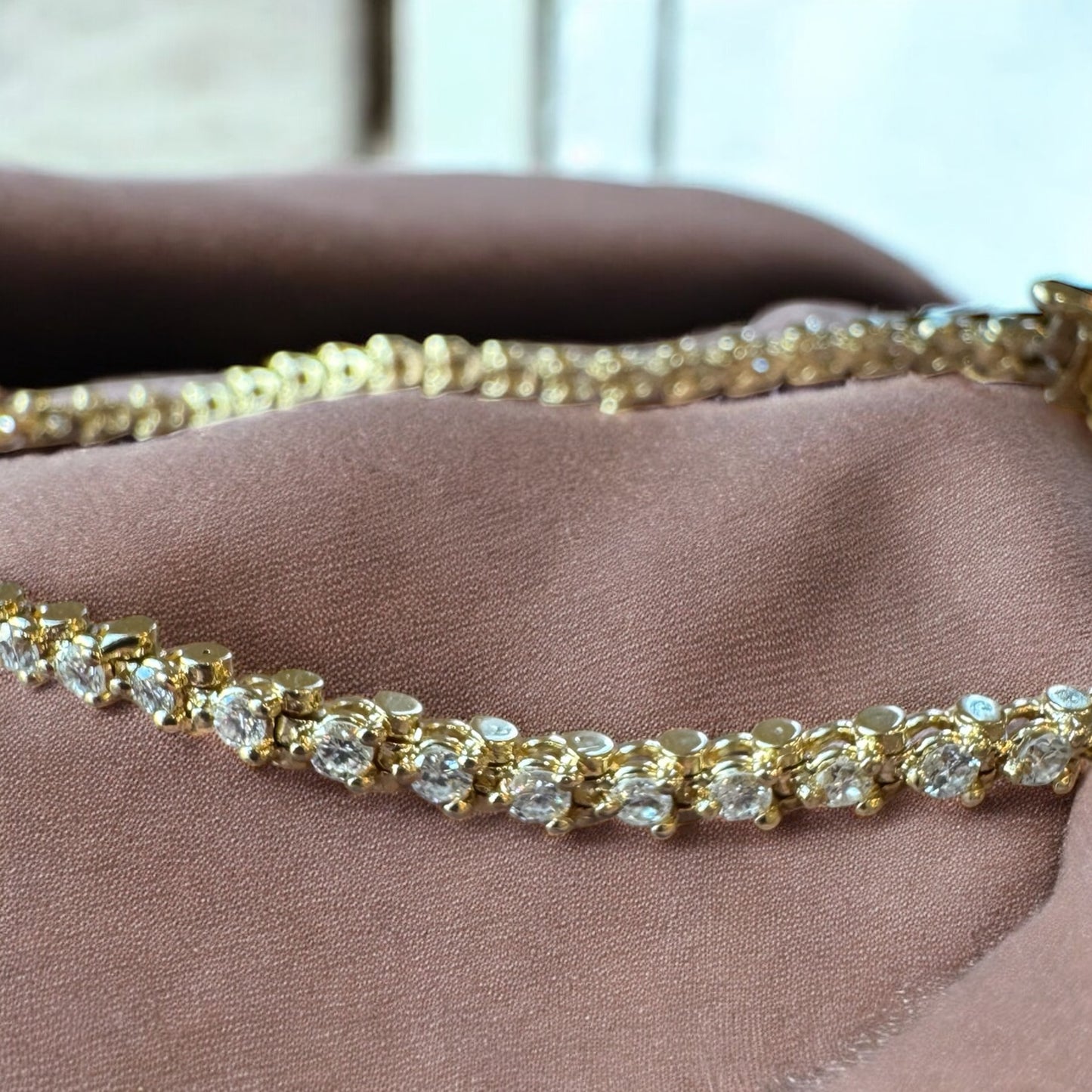 1.65ctw Tennis Bracelet - 14K Yellow Gold