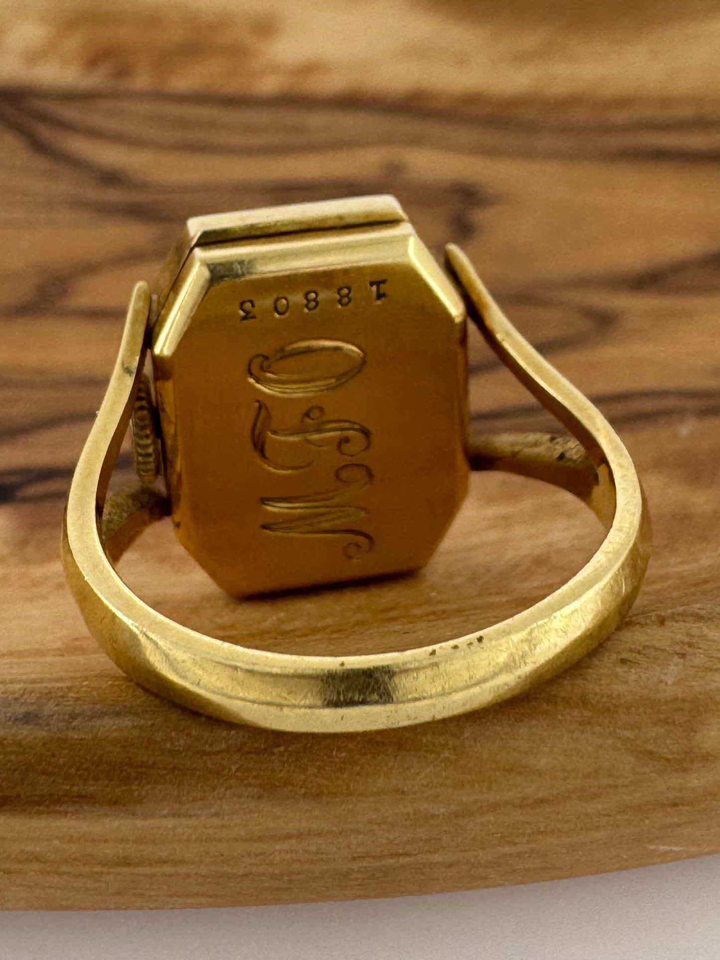 Bucherer Watch Ring - 18K Yellow Gold