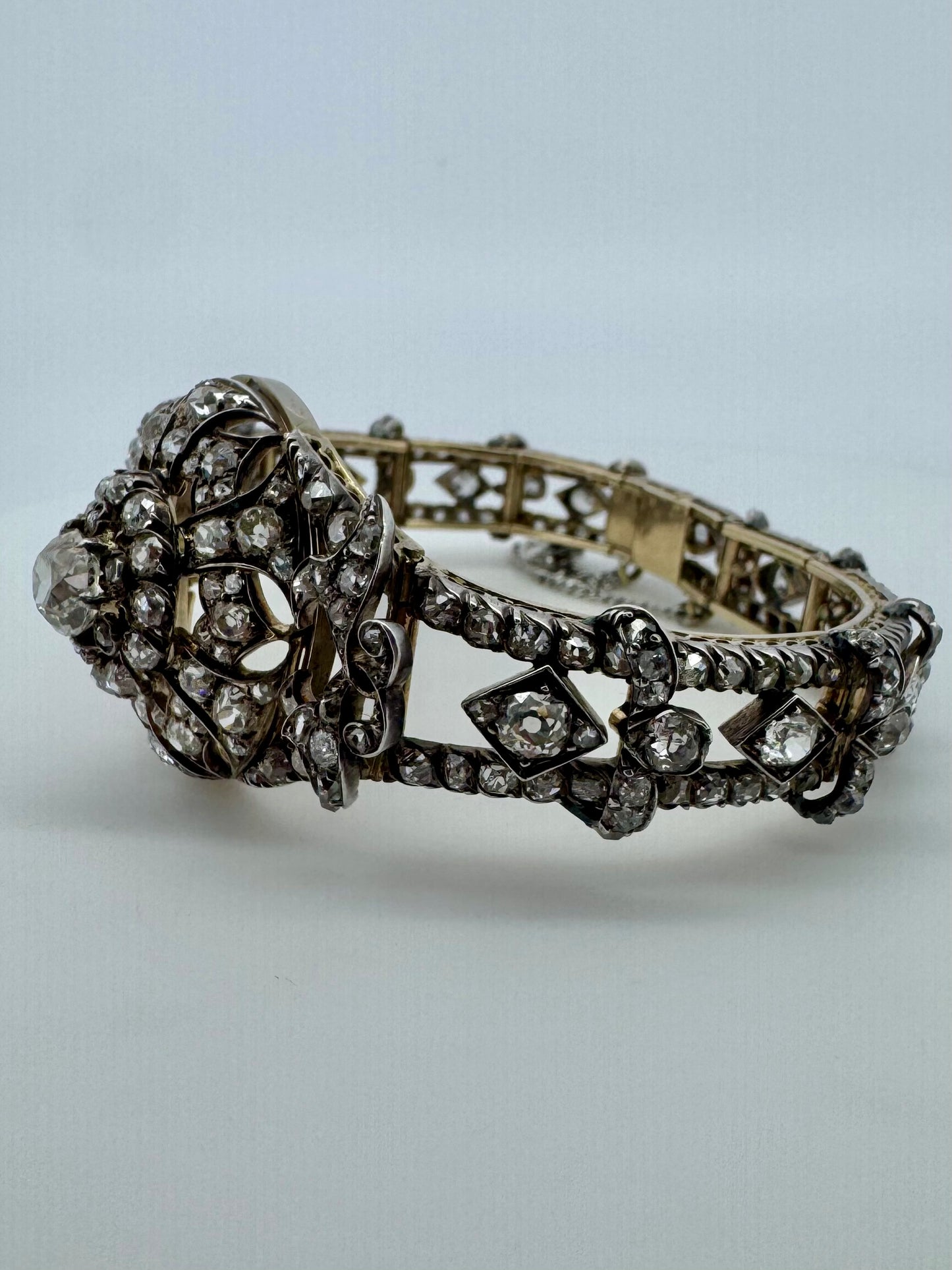 Old Mine Cut Diamond Bracelet - Victorian Era
