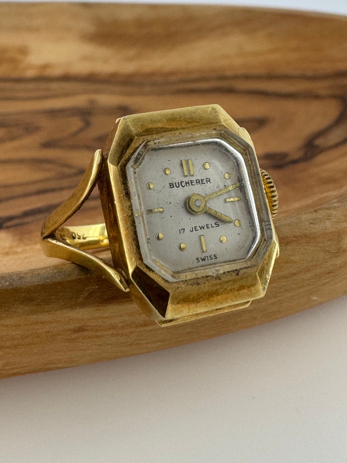 Bucherer Watch Ring - 18K Yellow Gold