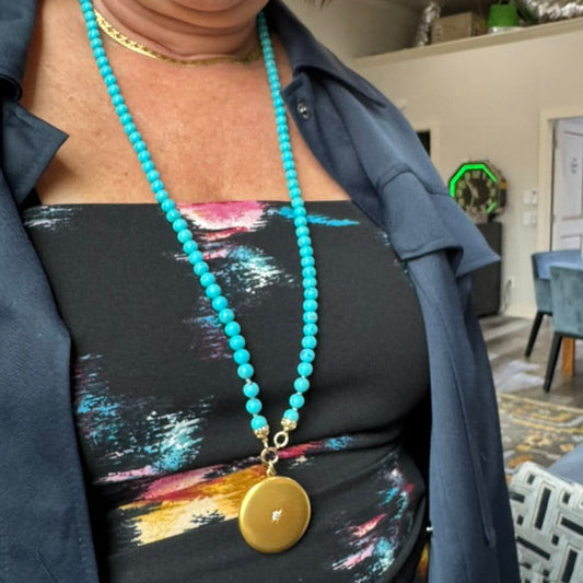 Turquoise Bead Necklace