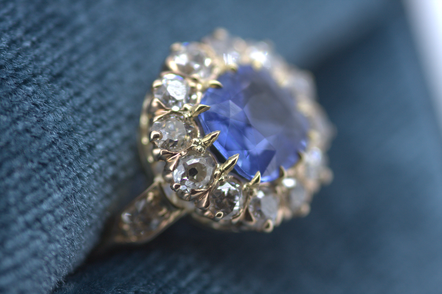 Belle Epoque Style Sapphire Ring - Victorian Period