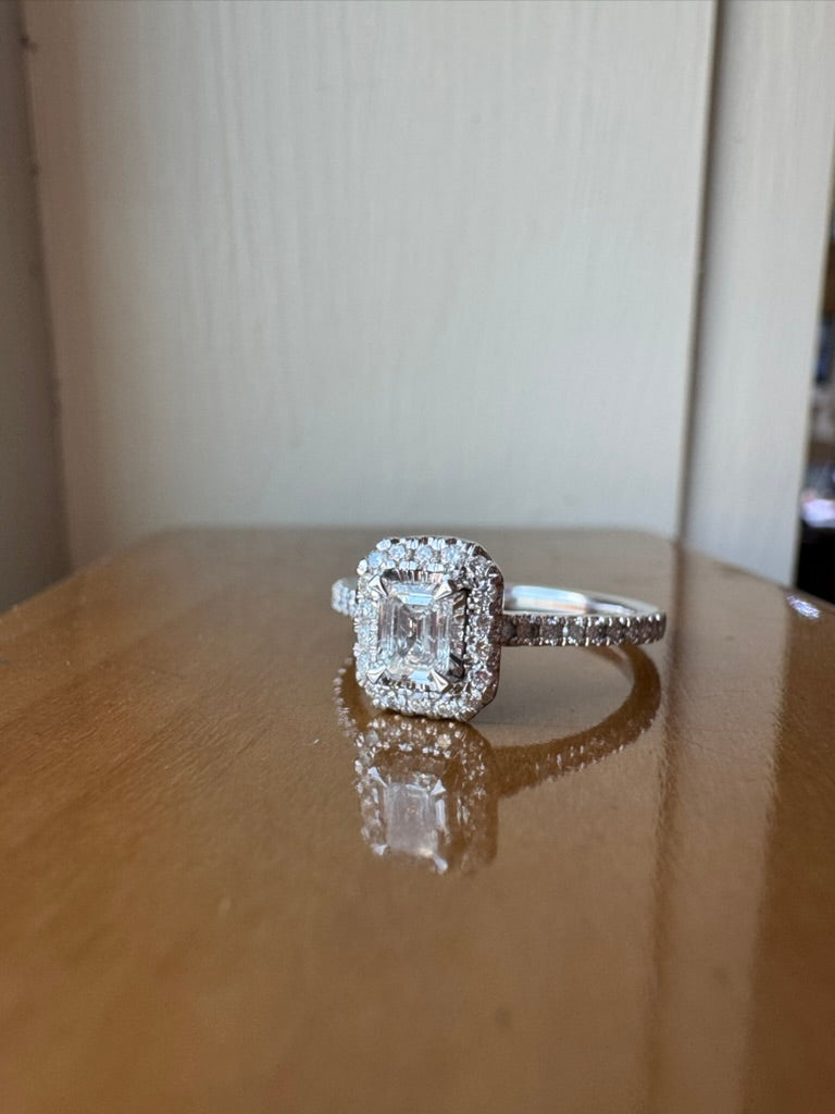Emerald Cut Diamond Engagement Ring