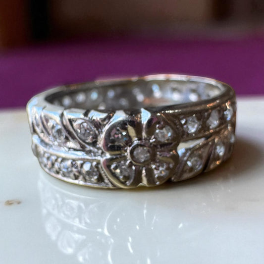 Mine-Cut Diamond Eternity Band - Platinum
