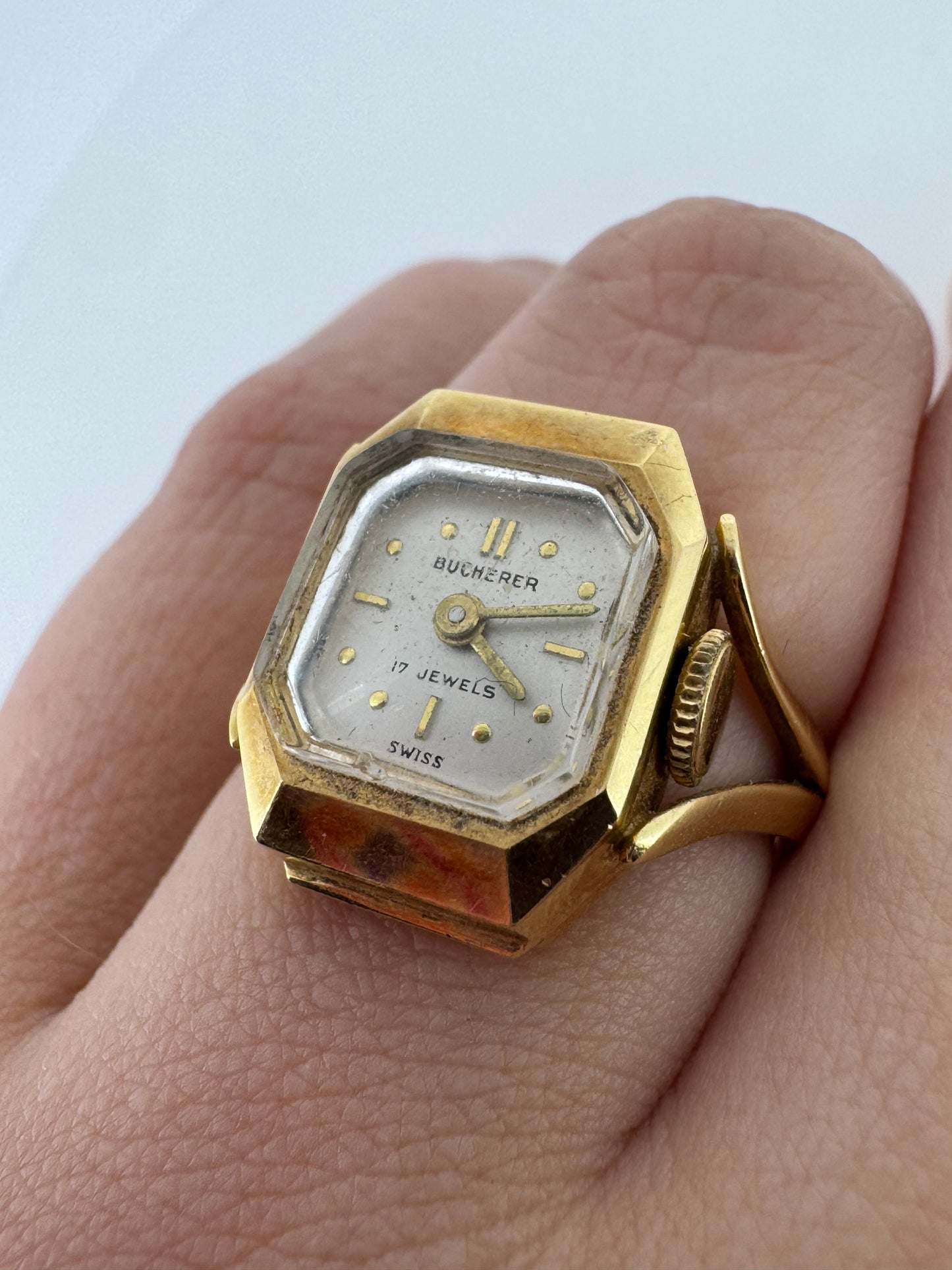 Bucherer Watch Ring - 18K Yellow Gold