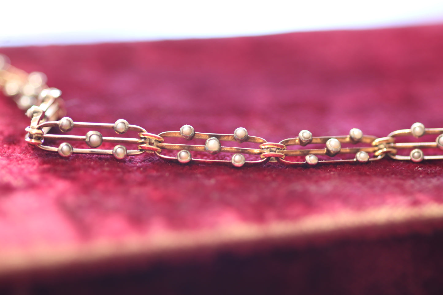 Pearl Link Bracelet - Victorian Era