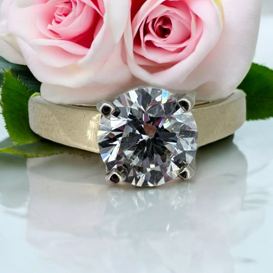 1.17ct Round Diamond Solitaire Ring - 14K Yellow Gold