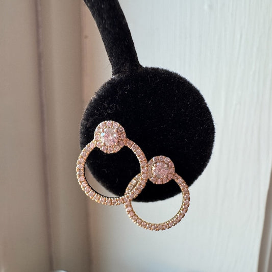 Gold and Diamond Earrings