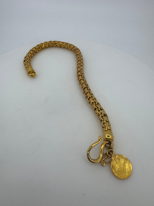 Thai Baht Bracelet - 23.42K Yellow Gold