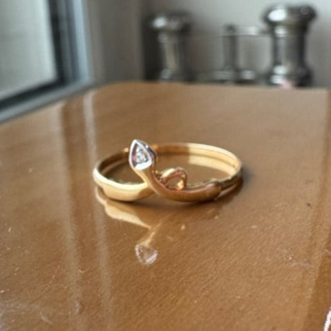 Pearl and 18k Gold Estate Ring