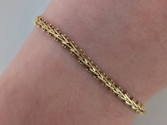 Foxtail Bracelet - 14K Yellow Gold