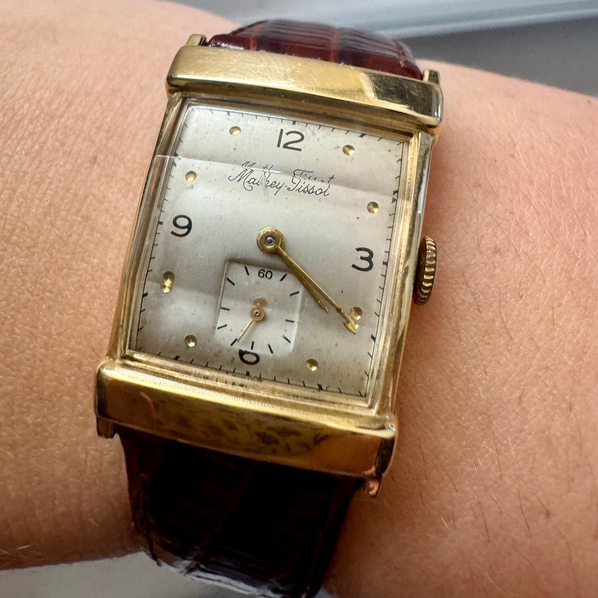 1950 Mathey Tissot Watch - 14K Yellow Gold
