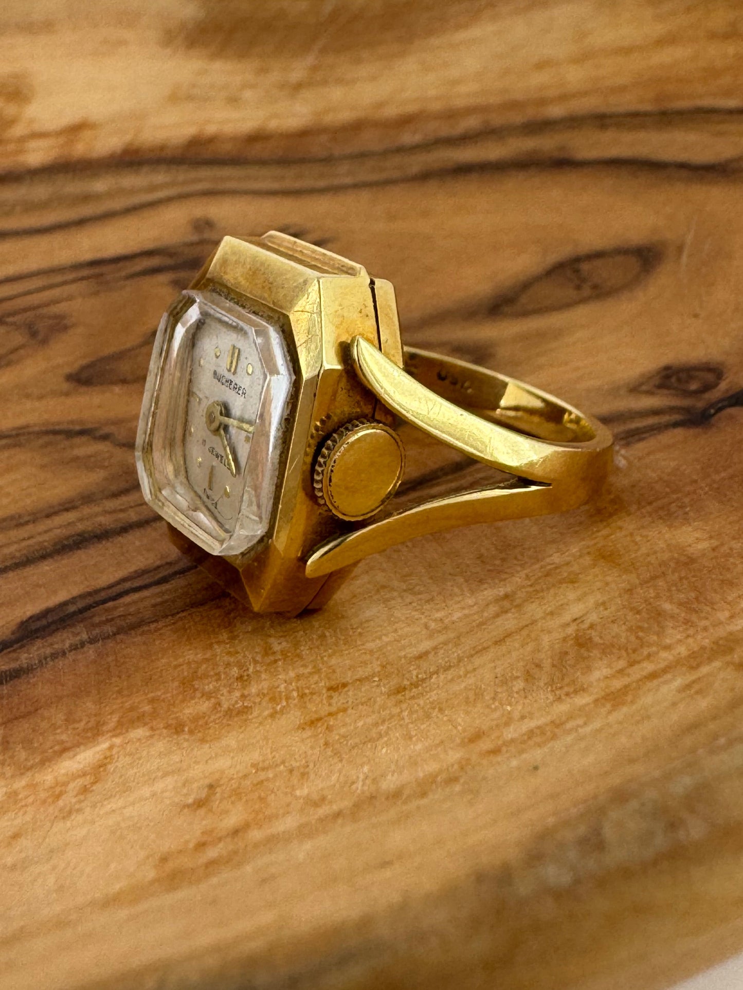 Bucherer Watch Ring - 18K Yellow Gold