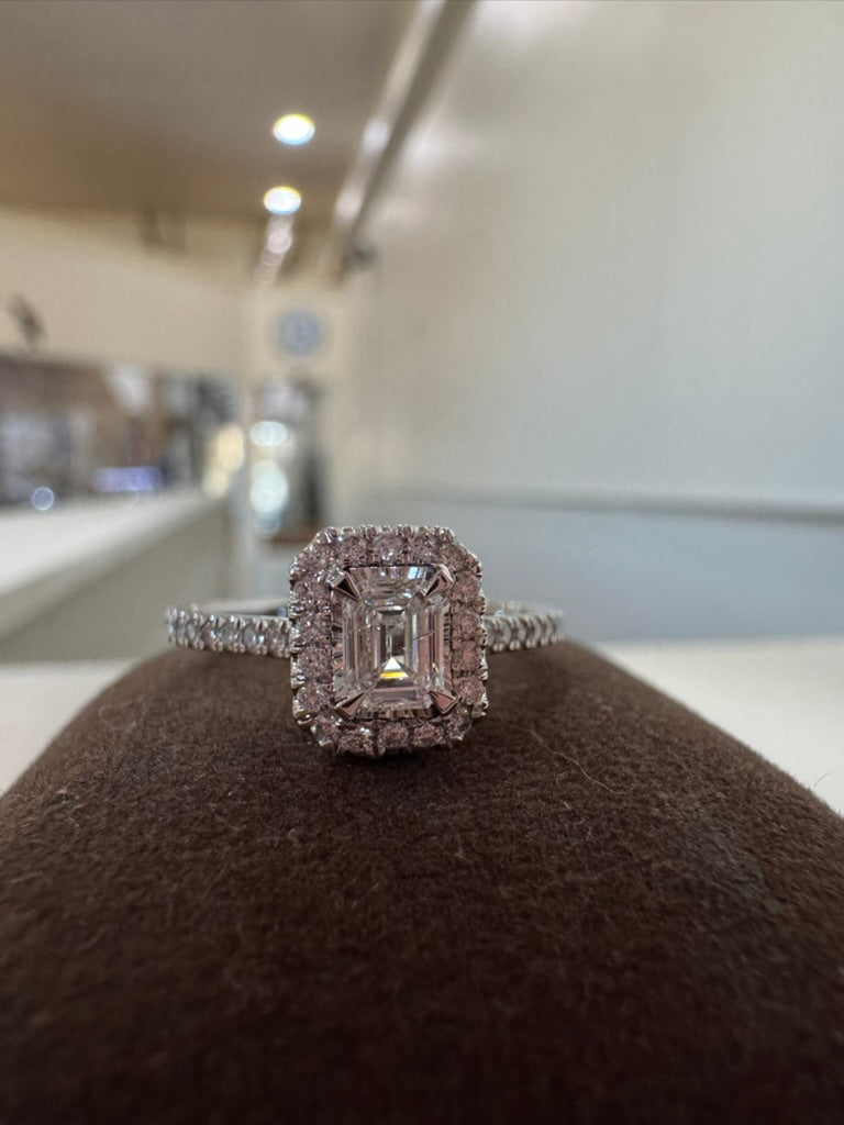Emerald Cut Diamond Engagement Ring