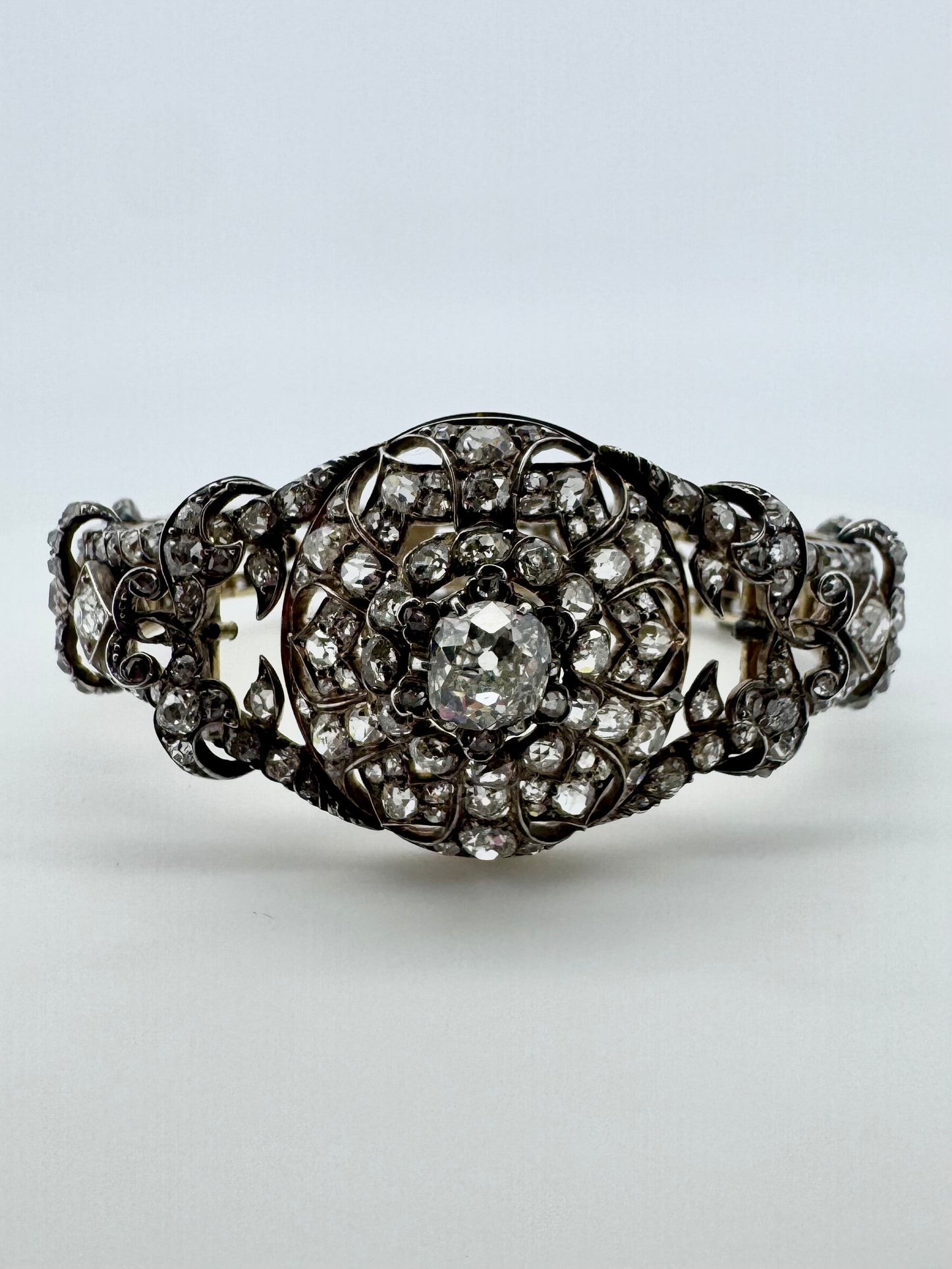Old Mine Cut Diamond Bracelet - Victorian Era