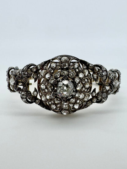 Old Mine Cut Diamond Bracelet - Victorian Era