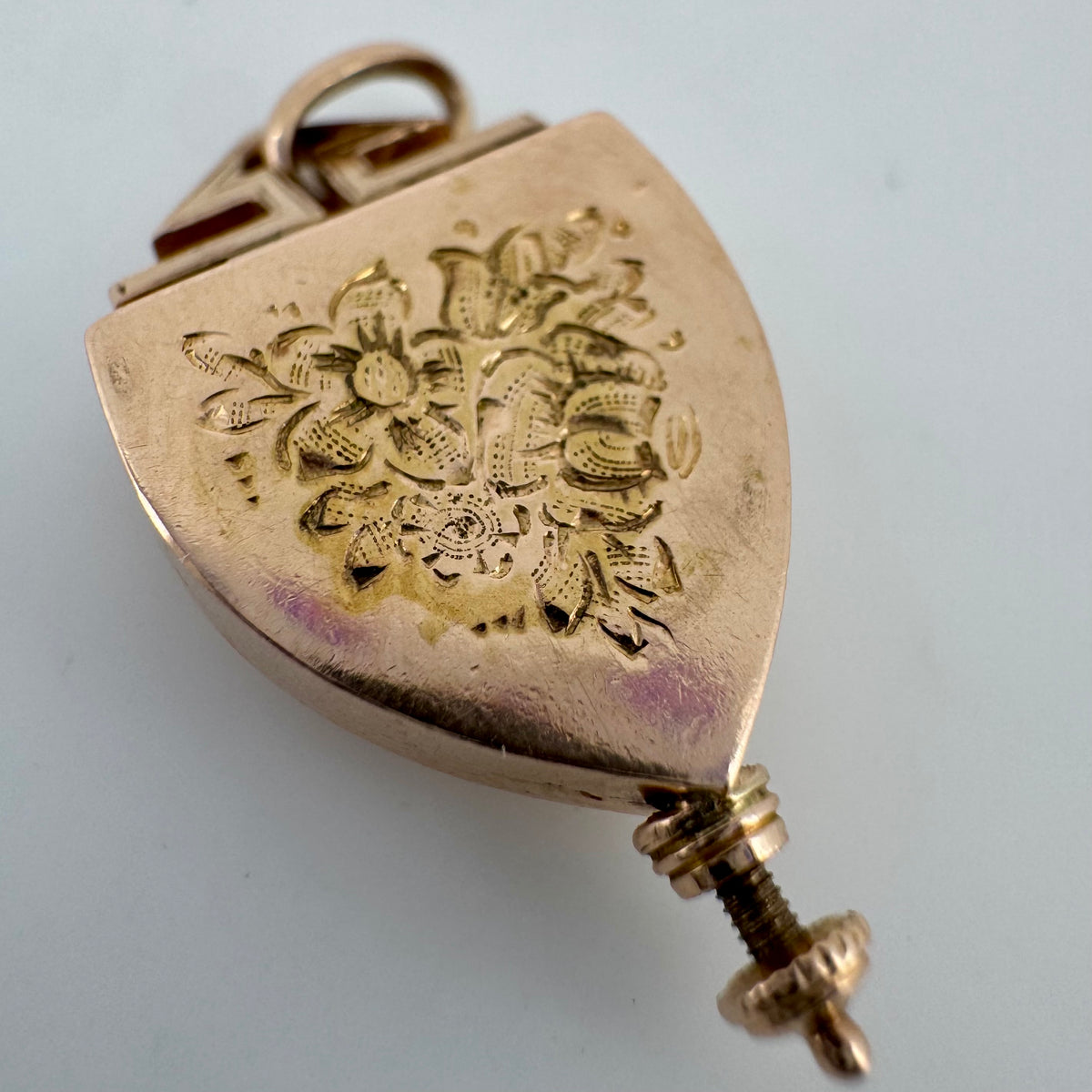 14K Gold Horseshoe Locket - Victorian Era