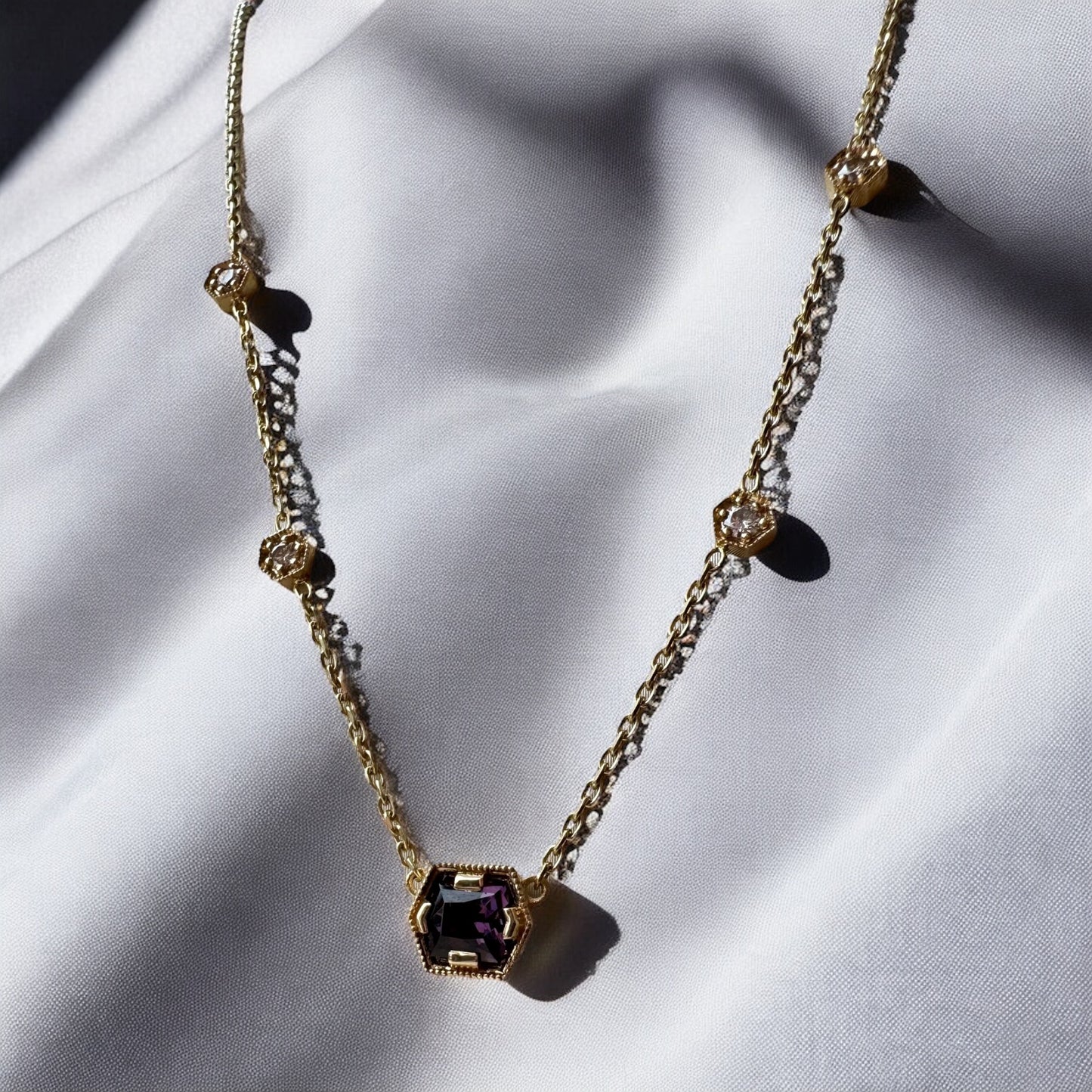 Deco-Inspired Spinel Necklace - TJ Designer