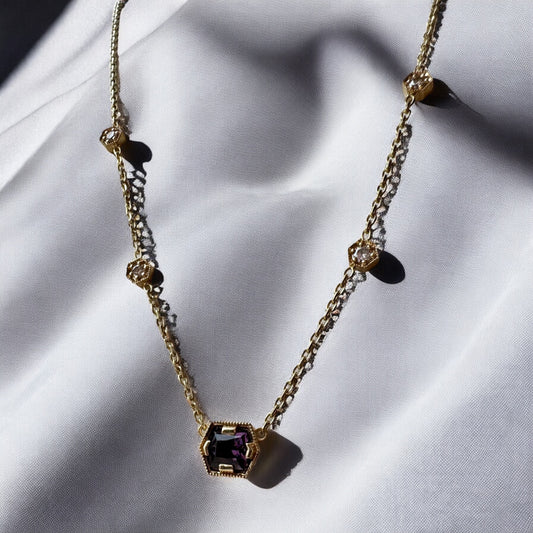 Deco-Inspired Spinel Necklace - TJ Designer