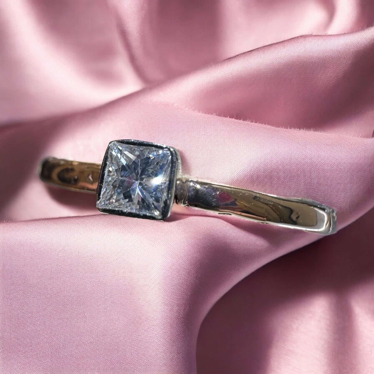 0.20ct Princess-Cut Solitaire Ring - 14K Rose Gold
