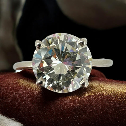 2.32ct Round Diamond Solitaire Ring - 14K White Gold