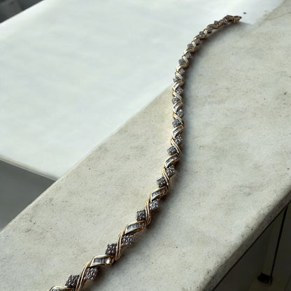 1.50ctw Diamond Tennis Bracelet - 14K Yellow Gold