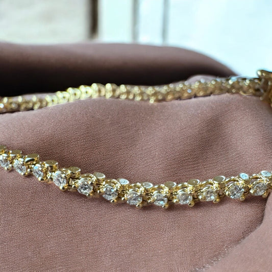 1.65ctw Tennis Bracelet - 14K Yellow Gold