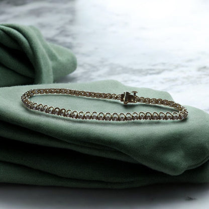 2ctw Diamond Tennis Bracelet - 14K Yellow Gold