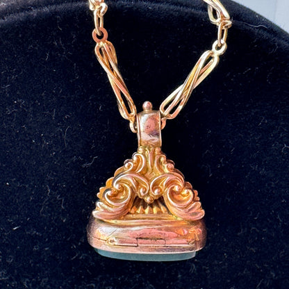 Bloodstone Locket/Fob - Victorian Era