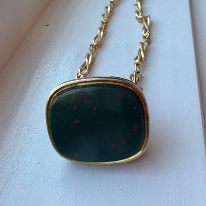 Bloodstone Locket/Fob - Victorian Era